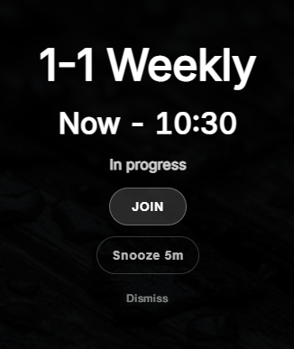Ahem! notification comparison — tiny system toast vs full-screen Ahem reminder
